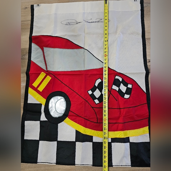 Signed Bill Elliot Flag. 30 x 42 outdoor flag - Picture 2 of 3